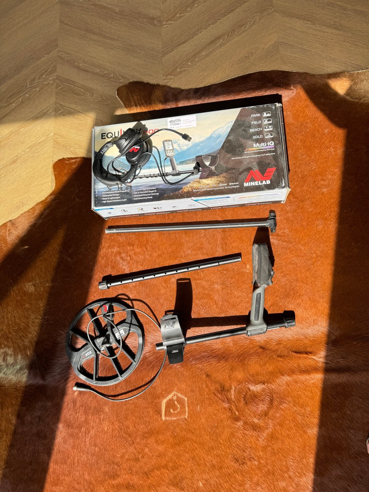 Minelab Equinox 800 Metaaldetector - Zo goed als nieuw, Hobby en Vrije tijd, Metaaldetectors, Ophalen of Verzenden, Zo goed als nieuw