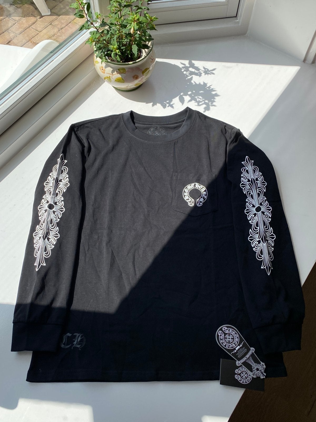 Chrome hearts longsleeve, Ophalen of Verzenden, Zo goed als nieuw, Maat 48/50 (M), Zwart