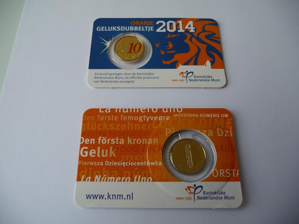 Oranje Geluksdubbeltje 2014, Verzenden, Overige landen, Overige waardes, Losse munt