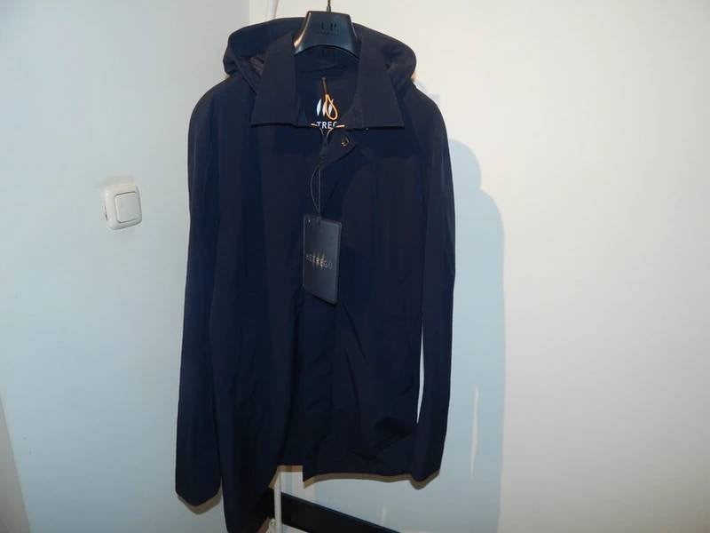 Hetrego mooie parka look jas donker blauw Nieuw mt 54, Kleding | Heren, Jassen | Winter, Hetrego, Maat 52/54 (L), Nieuw, Verzenden