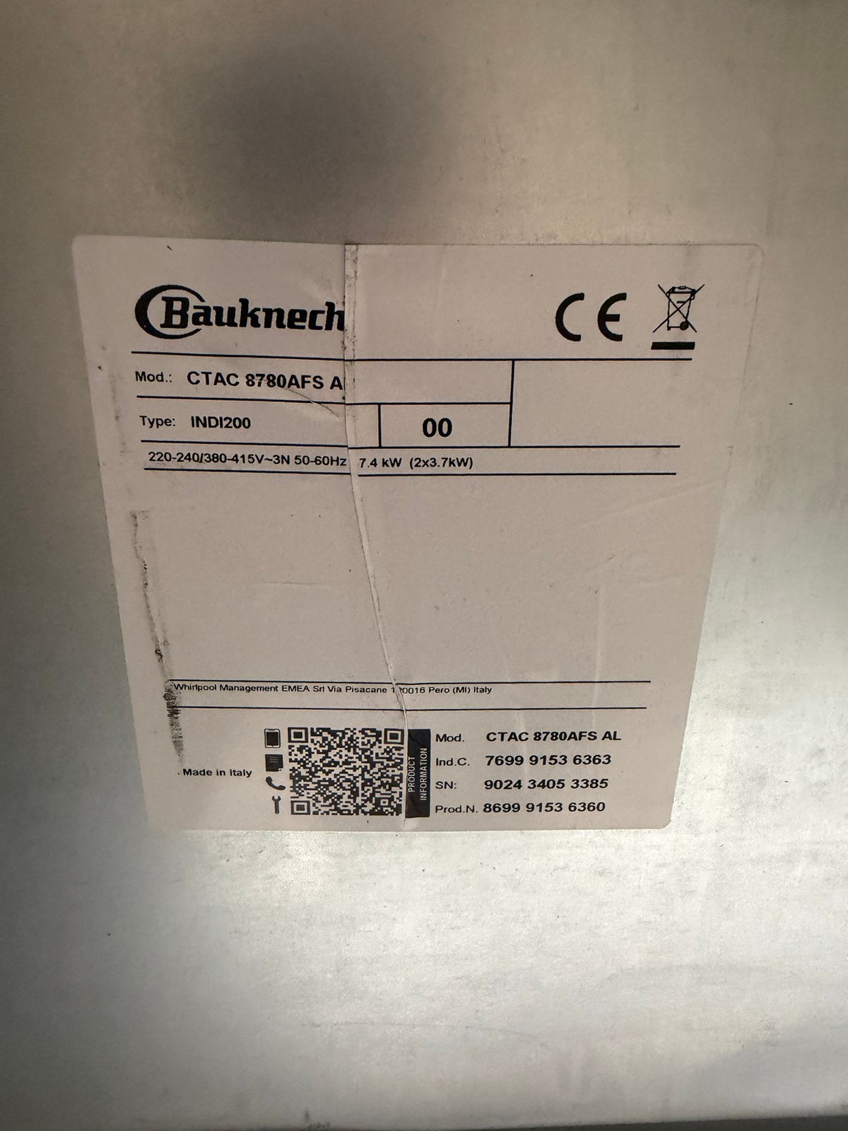 Inductie kookplaat 80 cm breed nieuw showmodel, Ophalen, Nieuw, Energieklasse A of zuiniger, Inbouw