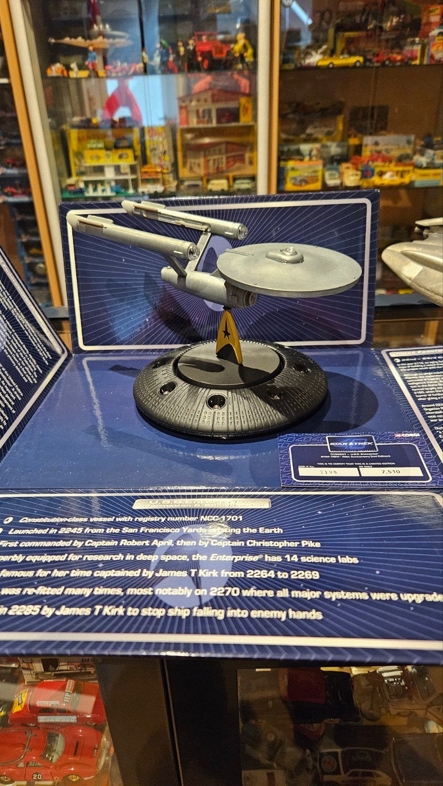 Star Trek USS Enterprise Corgi 40th Anniversary met LED, Ophalen of Verzenden, Zo goed als nieuw, Beeldje, Replica of Model