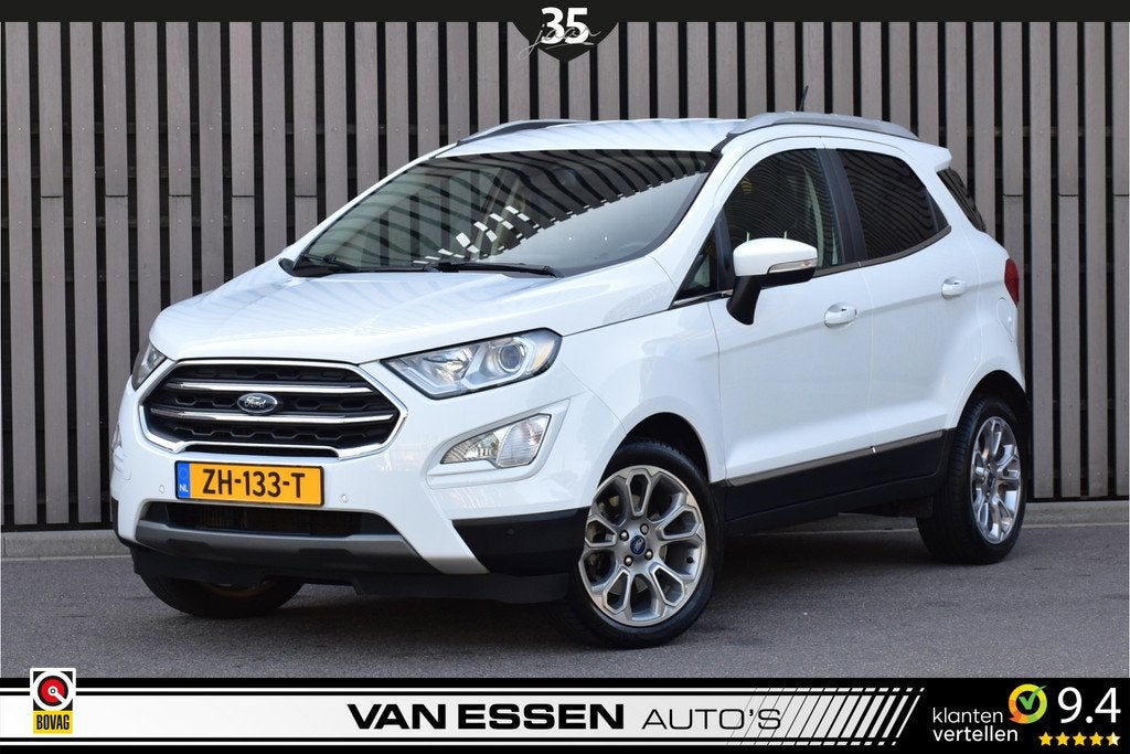 Ford EcoSport 1.0 EcoBoost Titanium Navi Camera Trekhaak Sto, Auto's, Ford, Voorwielaandrijving, Gebruikt, Euro 6, Ecosport