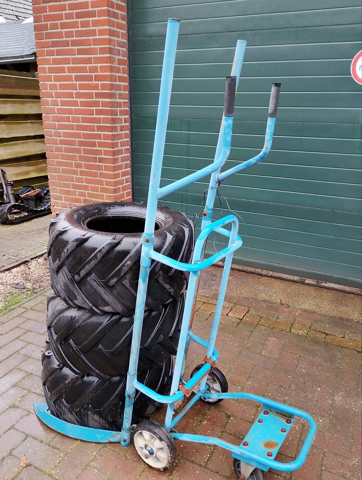 Bandenkar bandentransport, 100 liter of meer, Ophalen, Transportkar