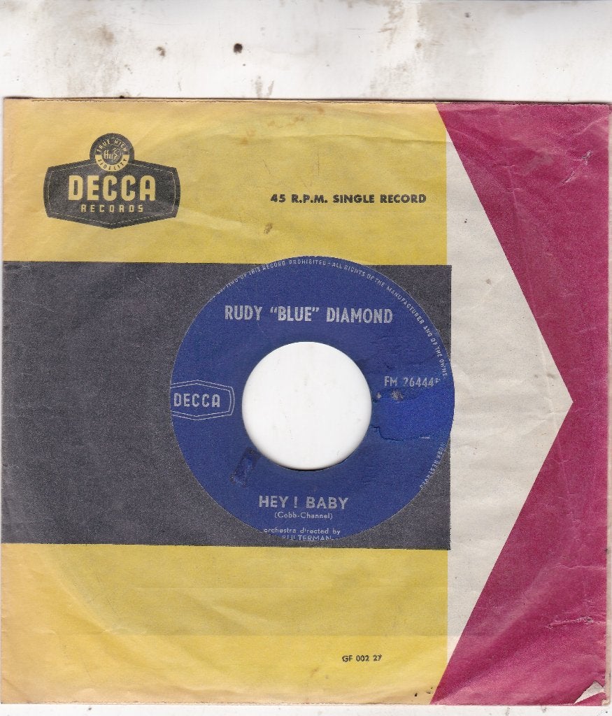 Nederbeat Rudy "Blue" Diamond ( 1962 ), Ophalen of Verzenden, Zo goed als nieuw, 7 inch, Pop