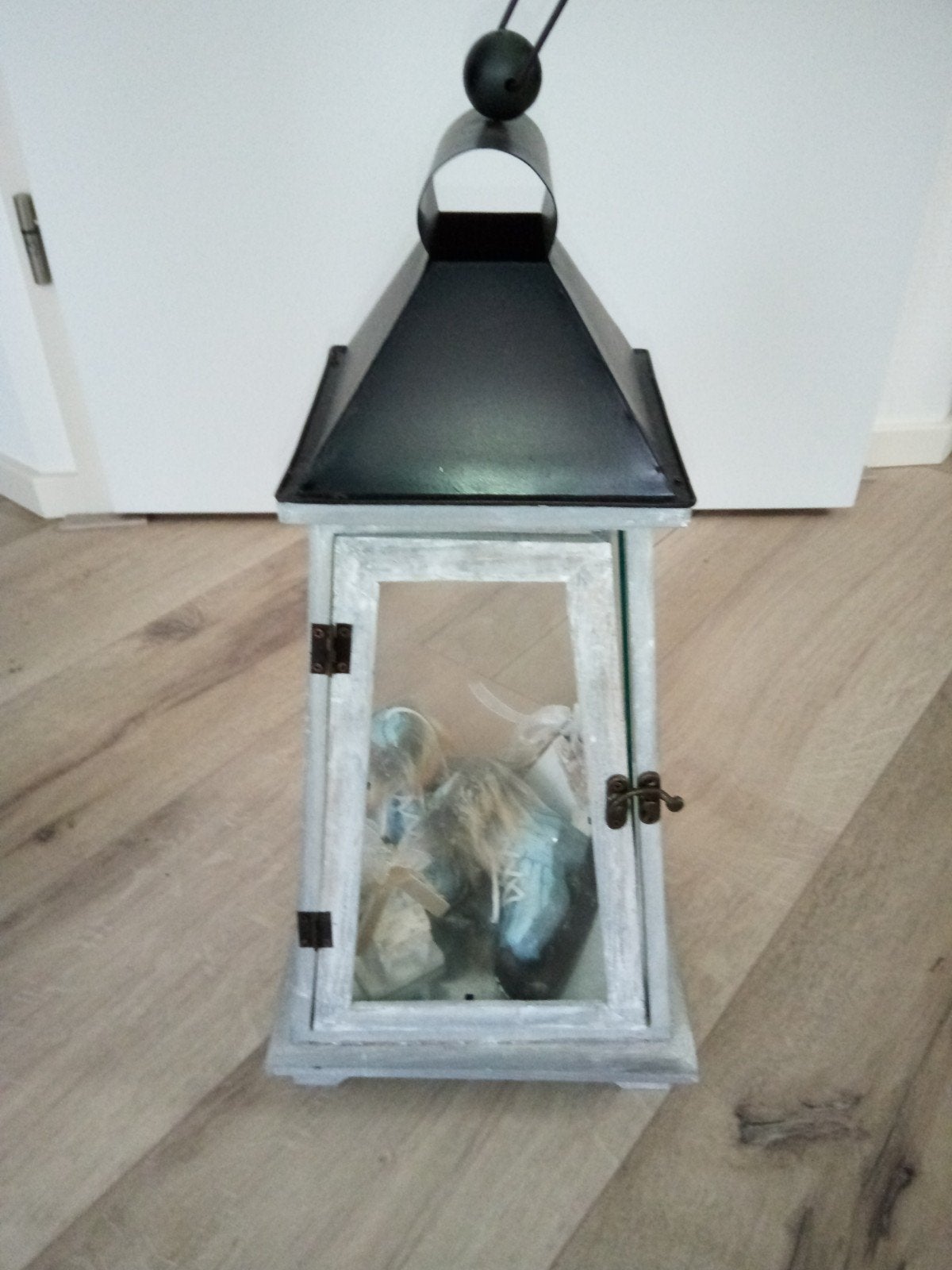 Windlicht/lantaarn, Huis en Inrichting, Ophalen of Verzenden, Hout, Windlicht, 45 cm