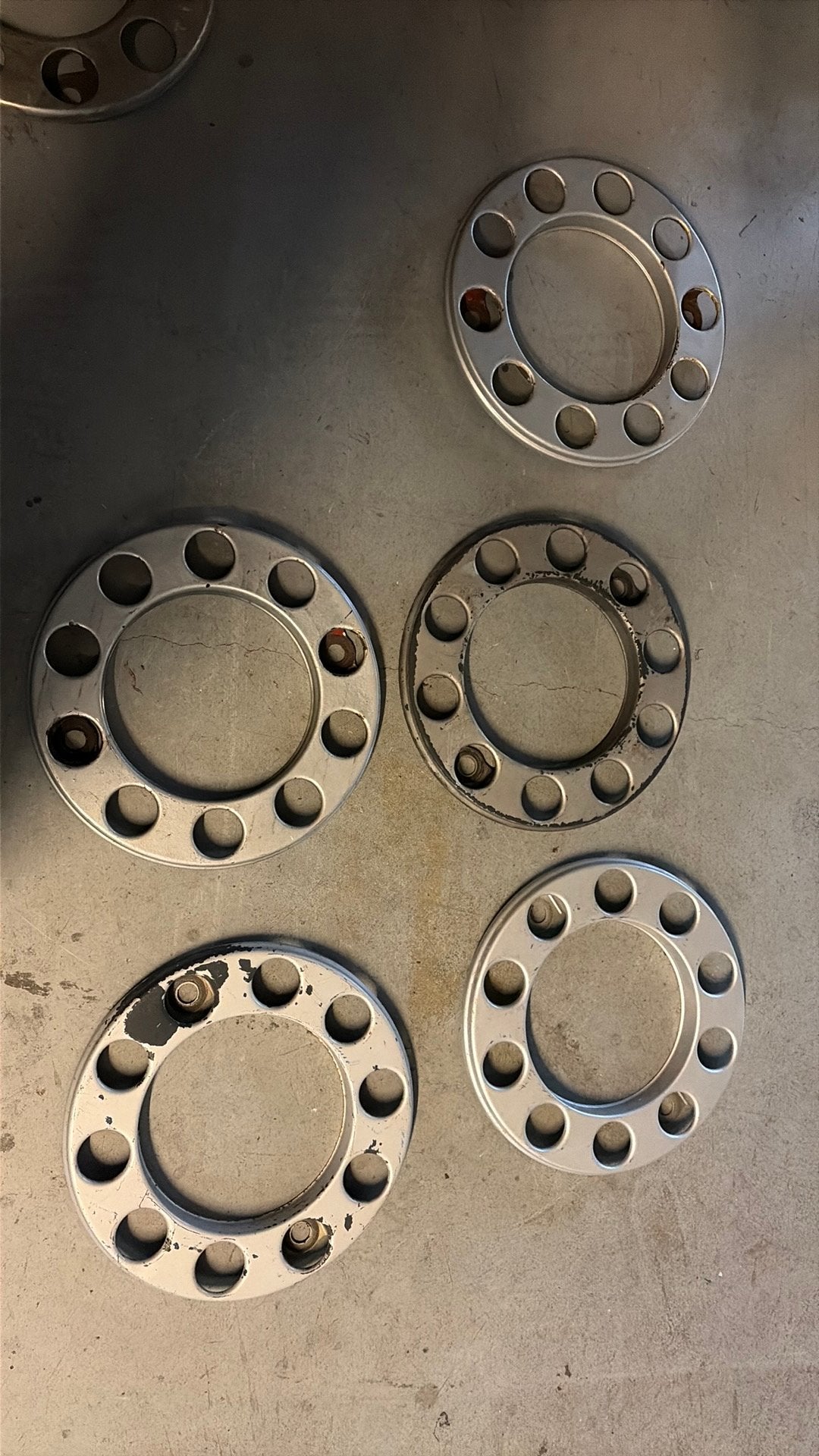 Set van 5 open wiel ringen, Ophalen of Verzenden, Gebruikt