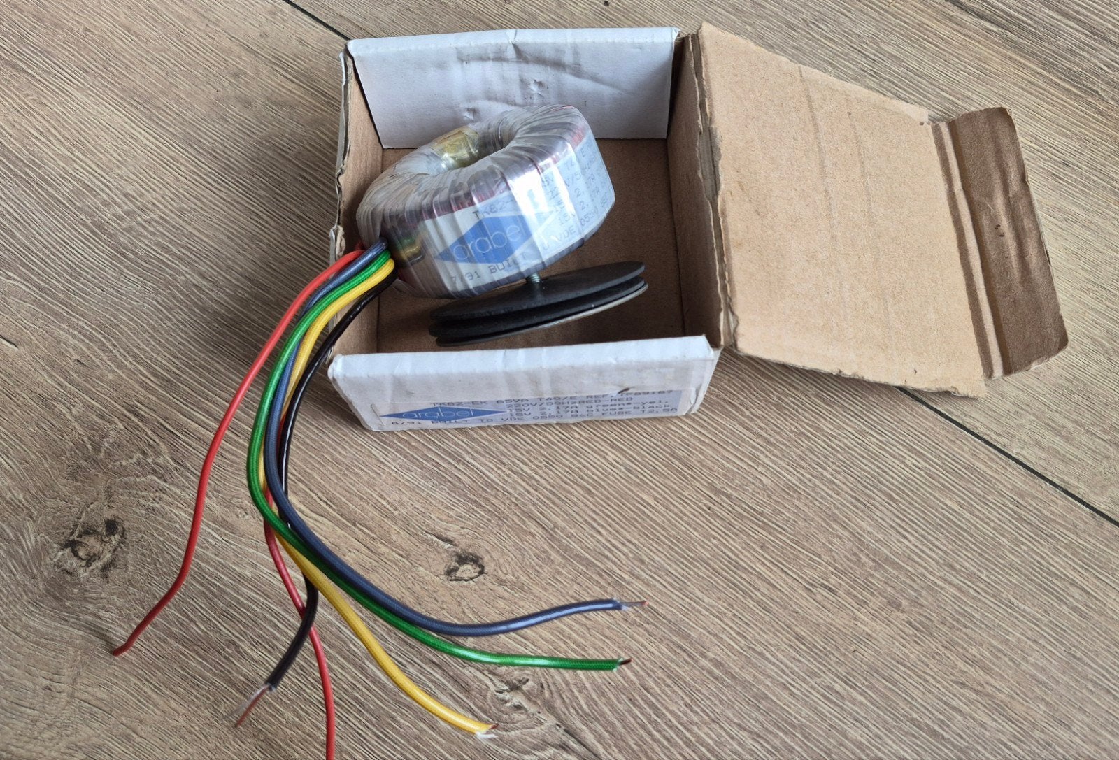 Arabel Ringkerntrafo TK82-EK 65VA 220V/50Hz 2x15V 2.17A, Hobby en Vrije tijd, Ophalen of Verzenden, Zo goed als nieuw