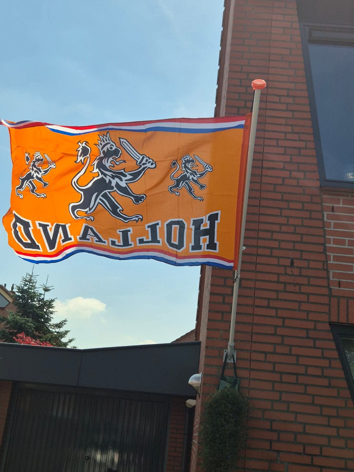 Oranje HOLLAND VLAG VOOR WK VOETBAL, Ophalen of Verzenden, Nieuw