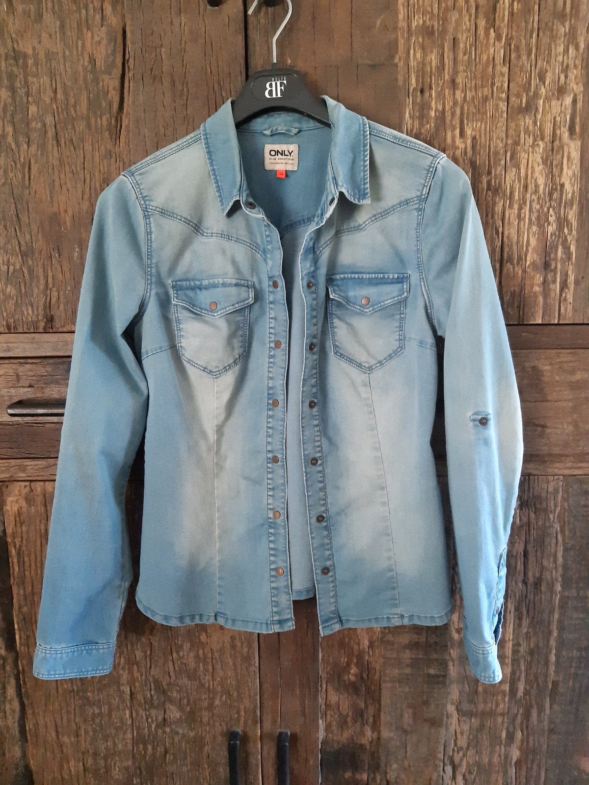 ONLY spijkerblouse maat 38, Kleding | Dames, Maat 38/40 (M), Blauw, Ophalen of Verzenden, ONLY