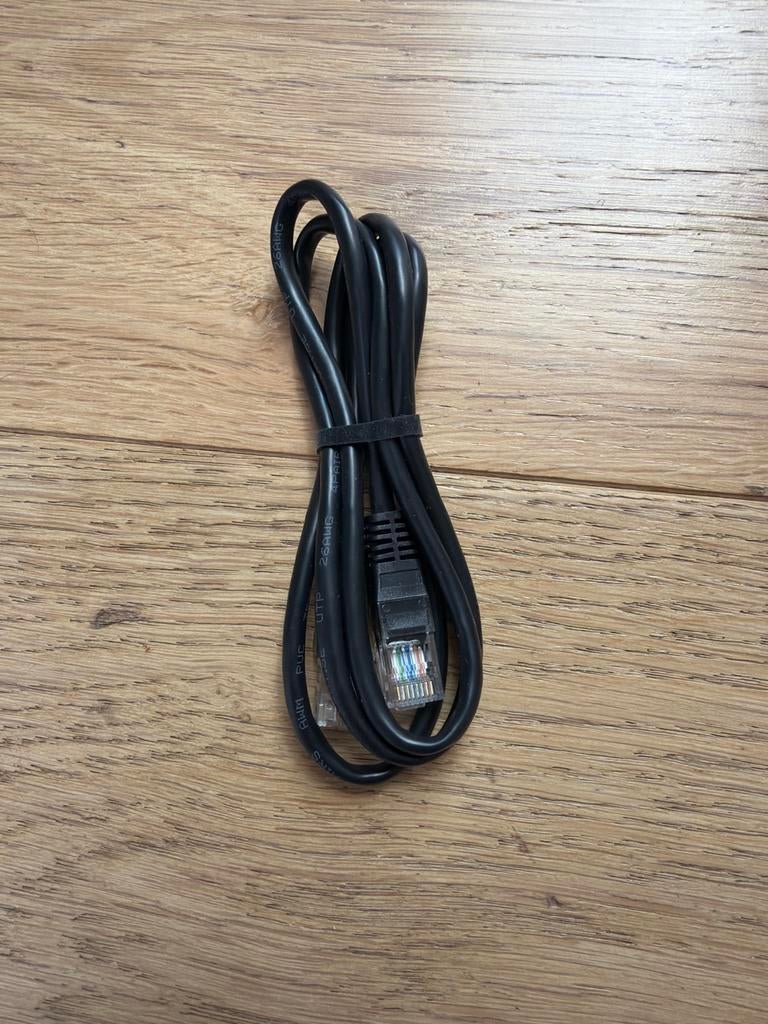 UTP Cat 5E Netwerkkabel - Zwart, 1m lang, Ophalen, Nieuw, Minder dan 2 meter, Overige kabels