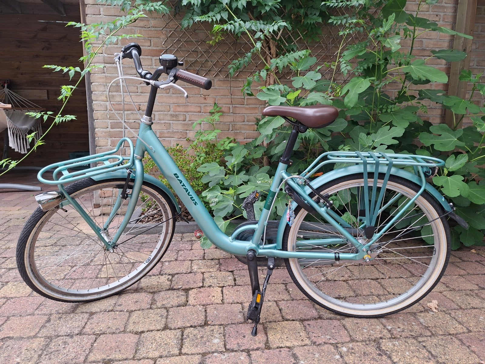 Batavus Start 24 inch kinderfiets met voordrager, Fietsen en Brommers, Fietsen | Kinderfietsjes, Ophalen, Gebruikt, Batavus, Terugtraprem