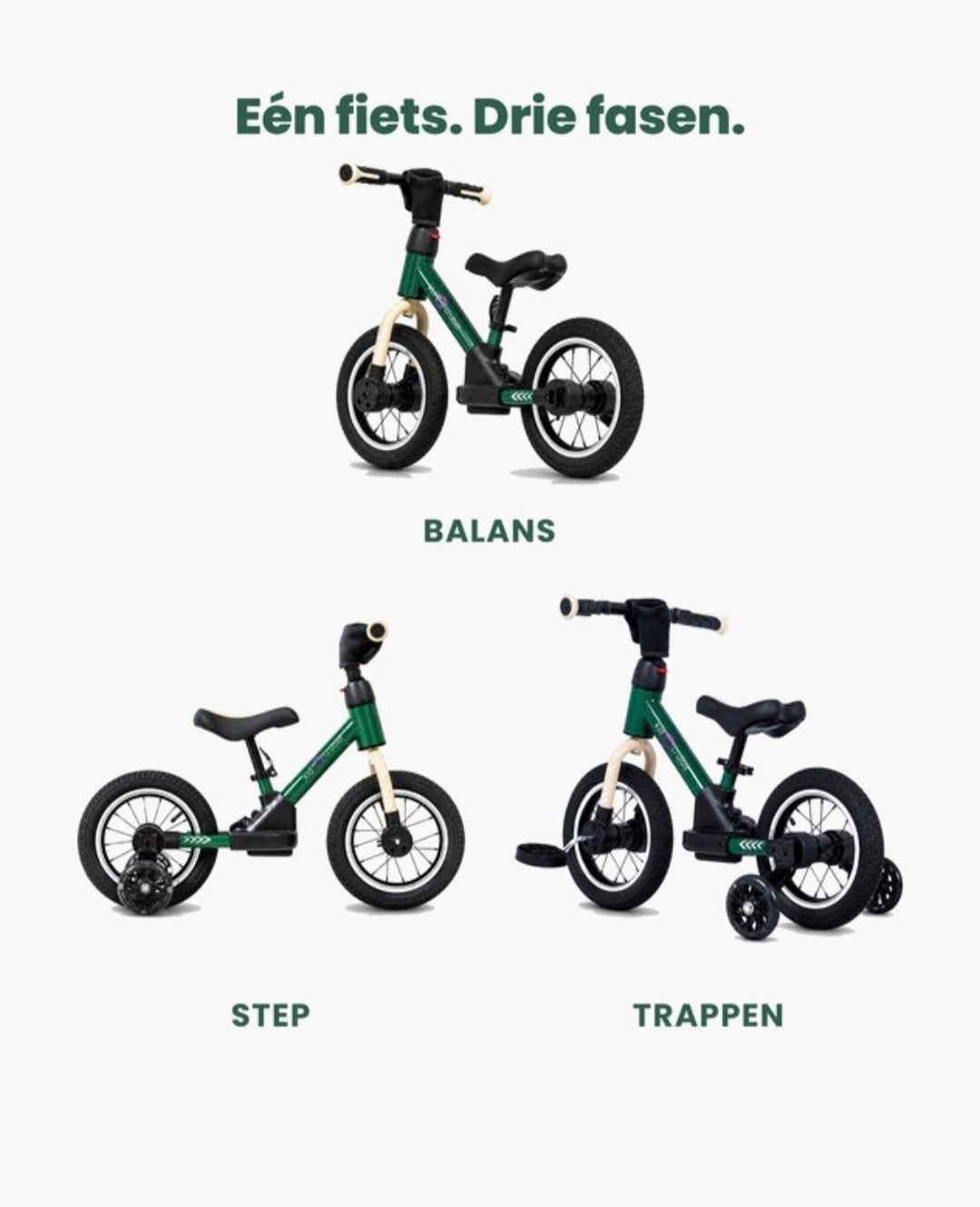 Foto 4 van Kidcruiser Loopfiets 2+ jaar met LED zijwieltjes & trappers