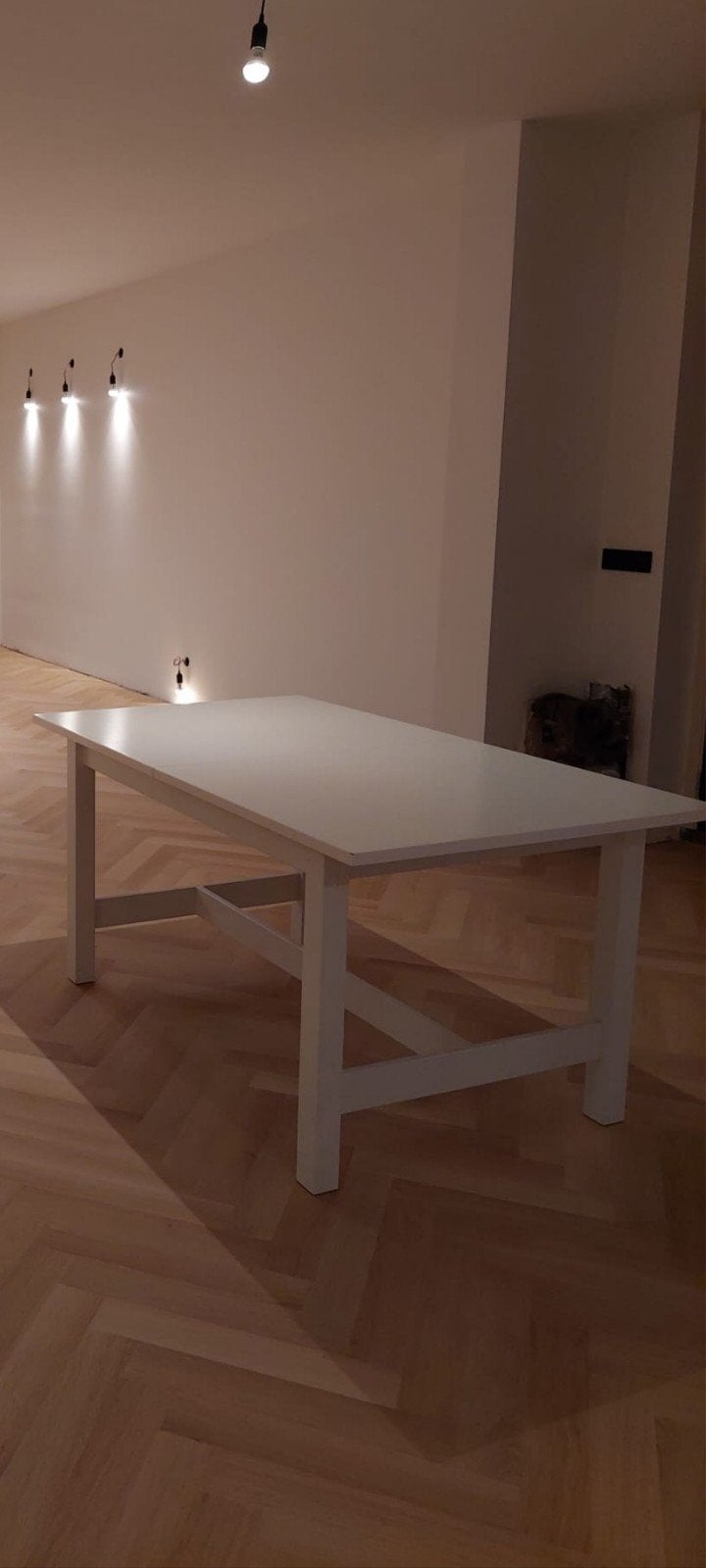 Oud model NORDVIKEN IKEA Witte uitschuifbare tafel