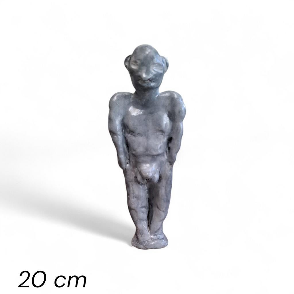 Zelfgemaakt kunstbeeld: Naakte Man - 20 cm, Ophalen of Verzenden