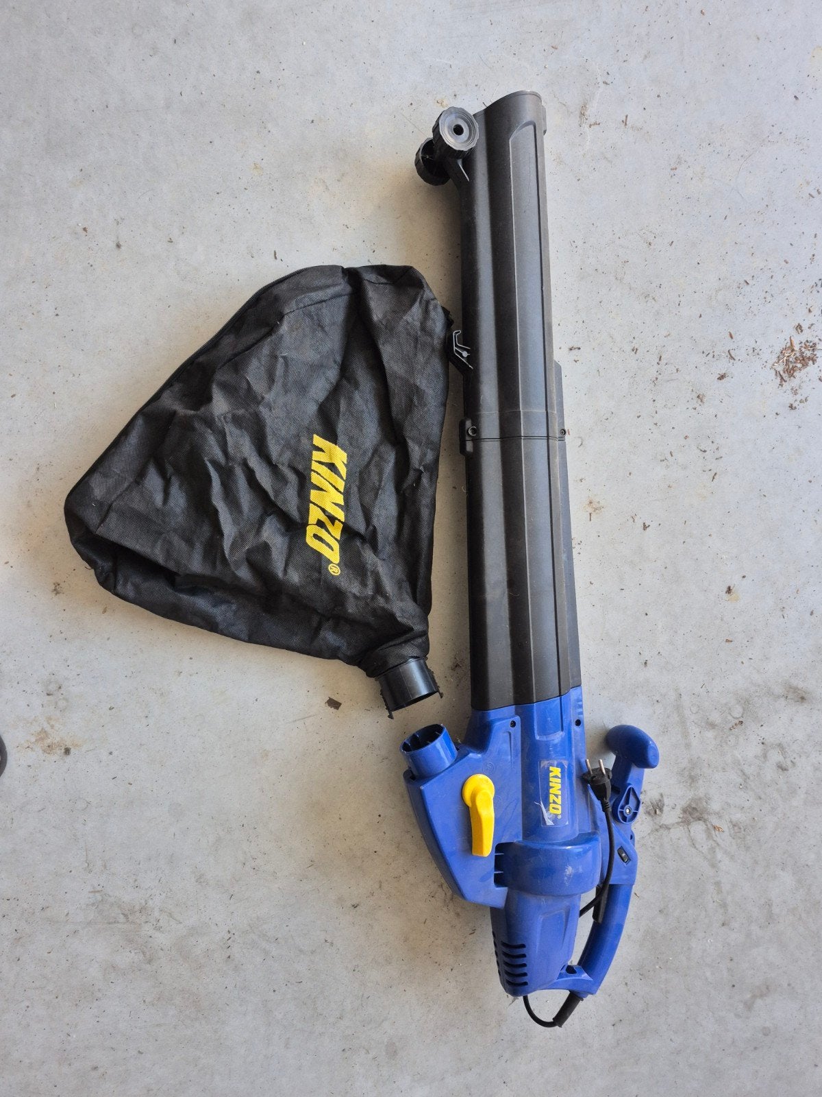 Kinzo 3-in-1 Bladblazer, Zuiger en Versnipperaar, Ophalen, Gebruikt, Handgedragen, Elektrisch