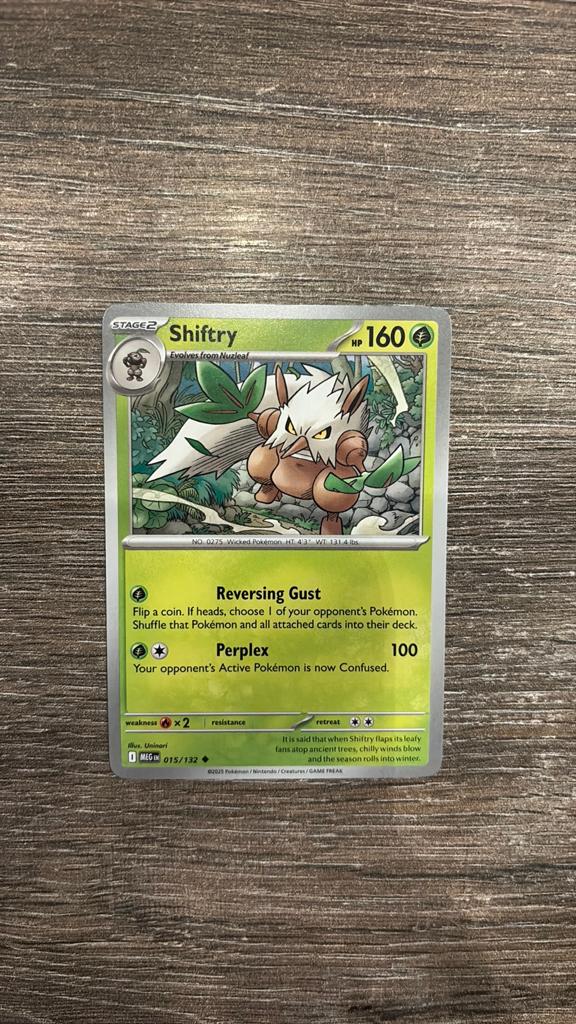 MEG Shiftry 015/132, Hobby en Vrije tijd, Verzamelkaartspellen | Pokémon, Ophalen of Verzenden, Zo goed als nieuw