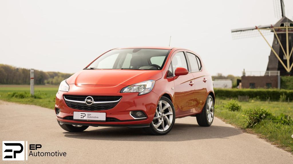 Opel Corsa 1.4 Turbo|AppleCarPlay|Cruise|DealerOnderhouden|, Auto's, 101 pk, Gebruikt, Zwart, 4 cilinders