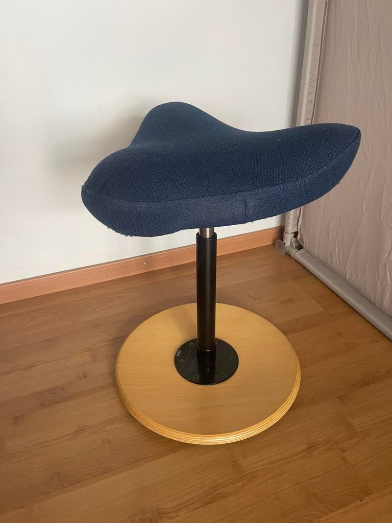 Stokke zadelkruk, Ophalen, Gebruikt, Blauw, Bureaukruk