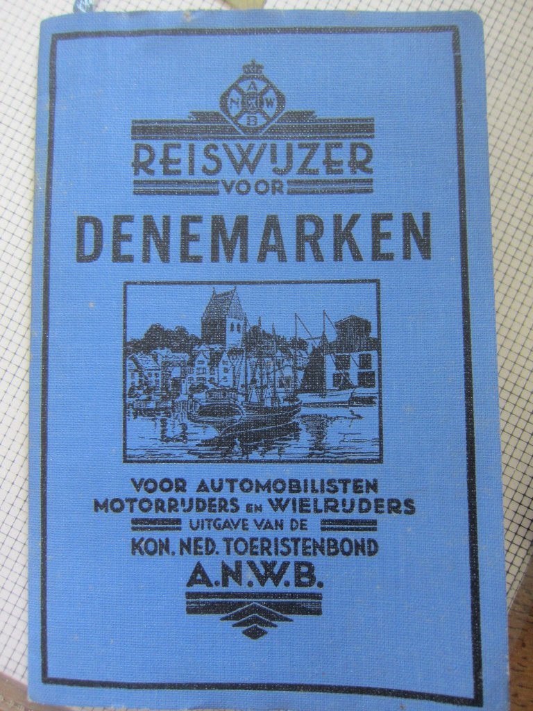 reiswijzer DENEMARKEN 1954 ANWB Retro Vintage, Boeken, Reisgidsen, Budget, Koninklijke Nederlandse Toeristenbond, Europa, Ophalen of Verzenden