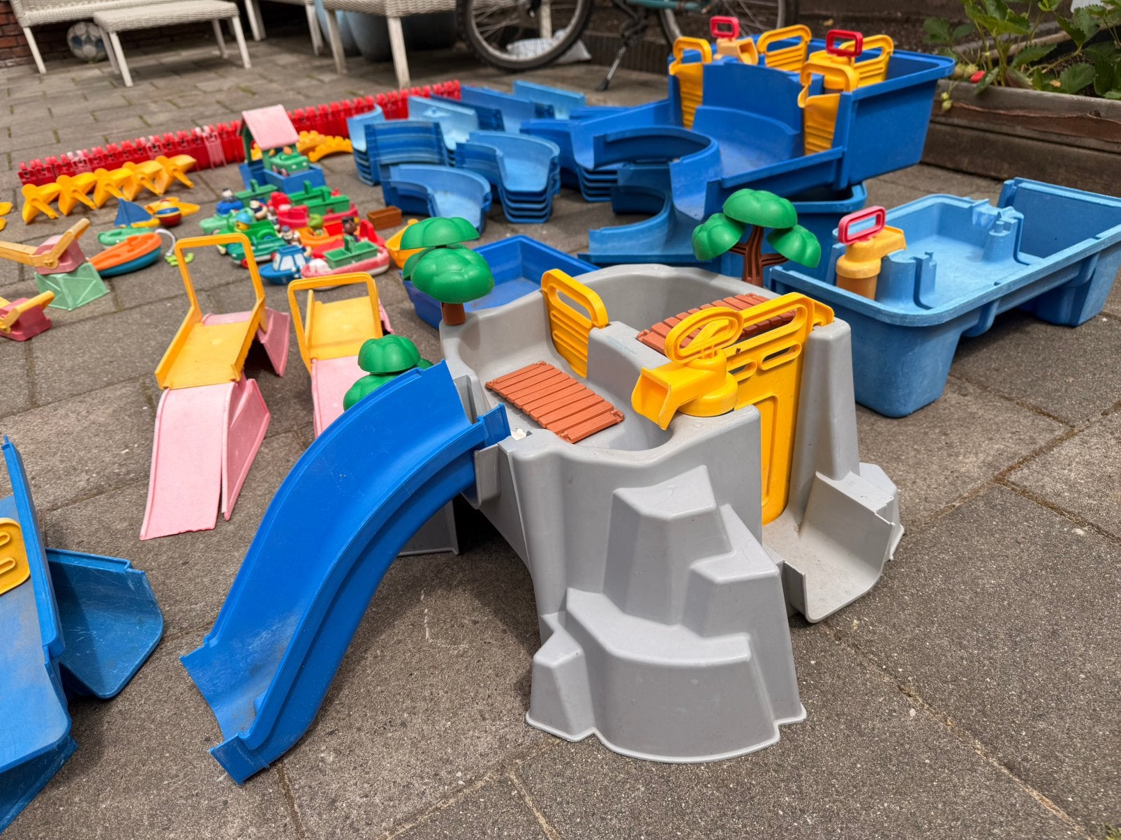 Aquaplay waterbaan 160-delig, Kinderen en Baby's, Speelgoed | Buiten | Los speelgoed, Ophalen, Gebruikt