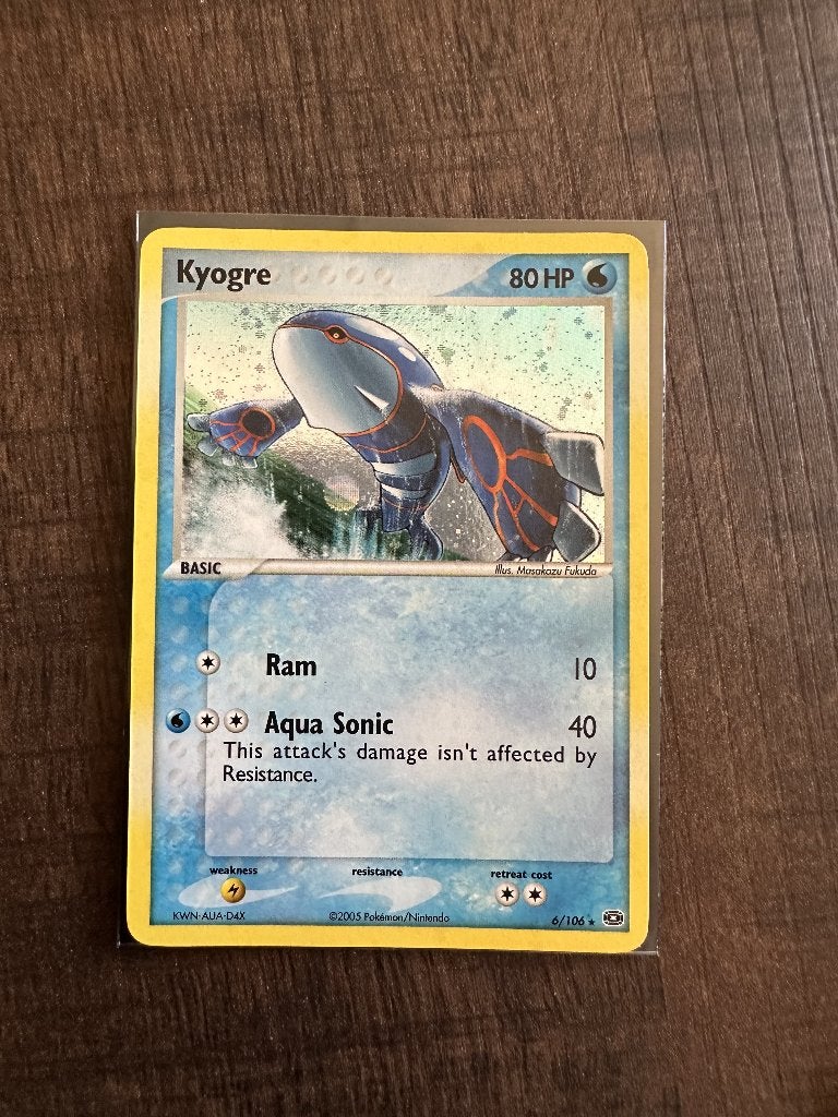 Pokémon Kyogre 6/106 EX Emerald Engels Holo, Ophalen, Zo goed als nieuw
