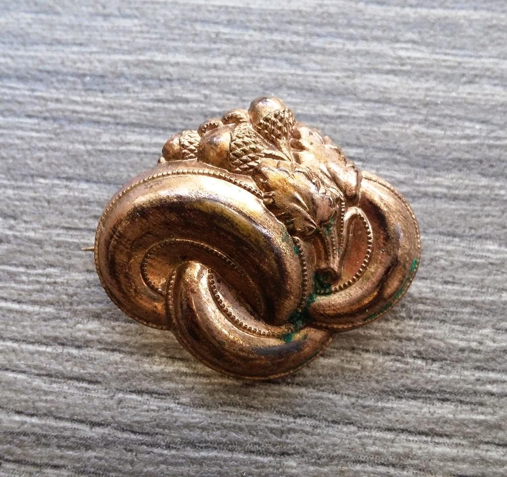Omstreeks 1850 - 1900 Victoriaanse Broche Sieraad Speld, Sieraden, Tassen en Uiterlijk, Antieke sieraden, Ophalen of Verzenden