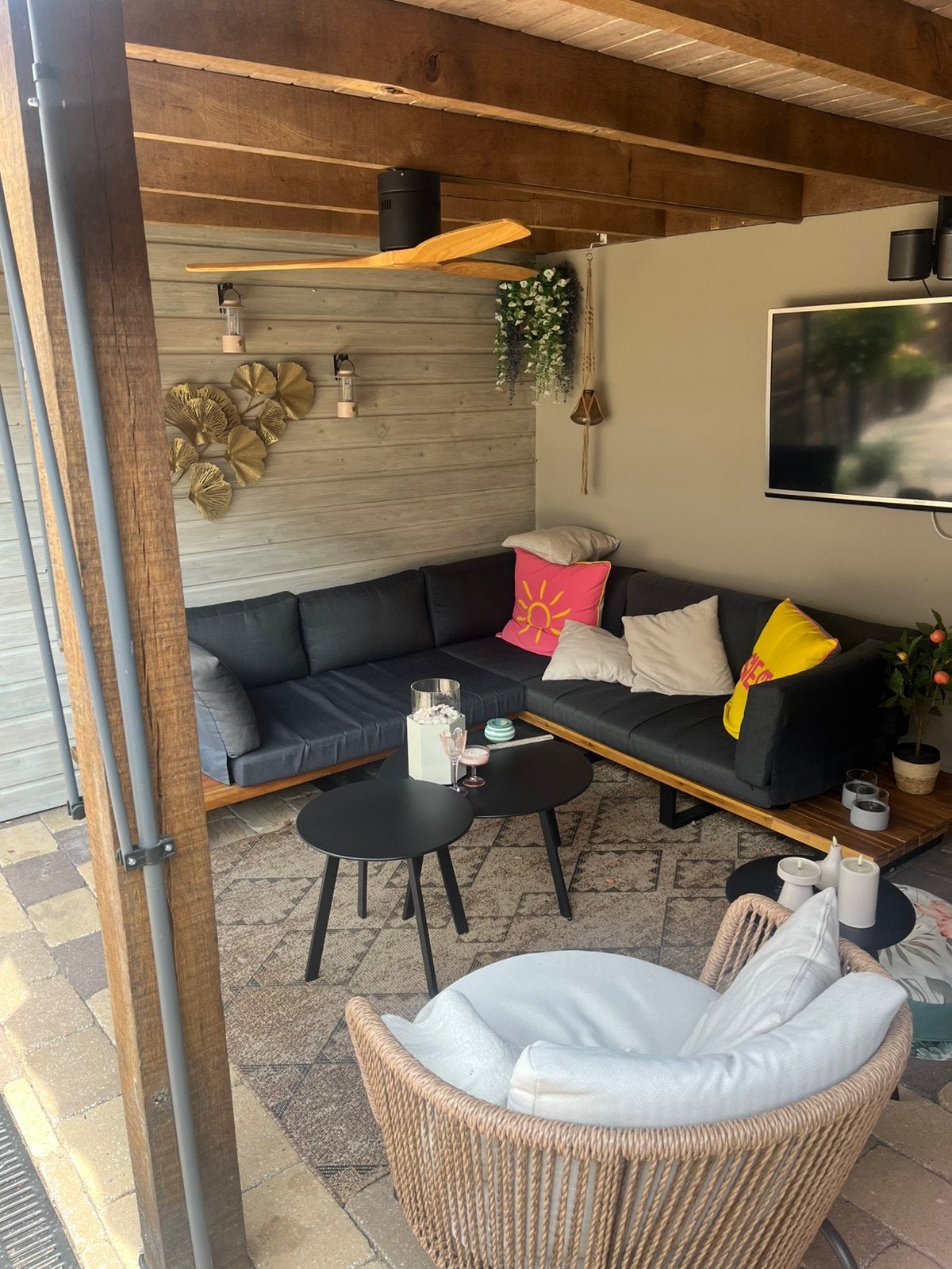 Loungebank compleet, Tuin en Terras, Tuinsets en Loungesets, Ophalen of Verzenden, Zo goed als nieuw