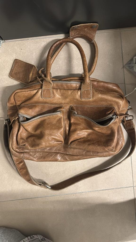 Cowboysbag bruin, 40 tot 60 cm, 20 tot 30 cm, Bruin, Minder dan 35 cm
