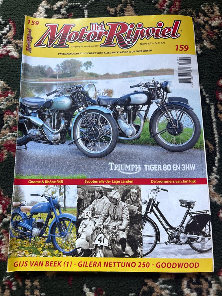Het MotorRijwiel Magazine - Editie 159, Boeken, Ophalen of Verzenden, Zo goed als nieuw, Algemeen