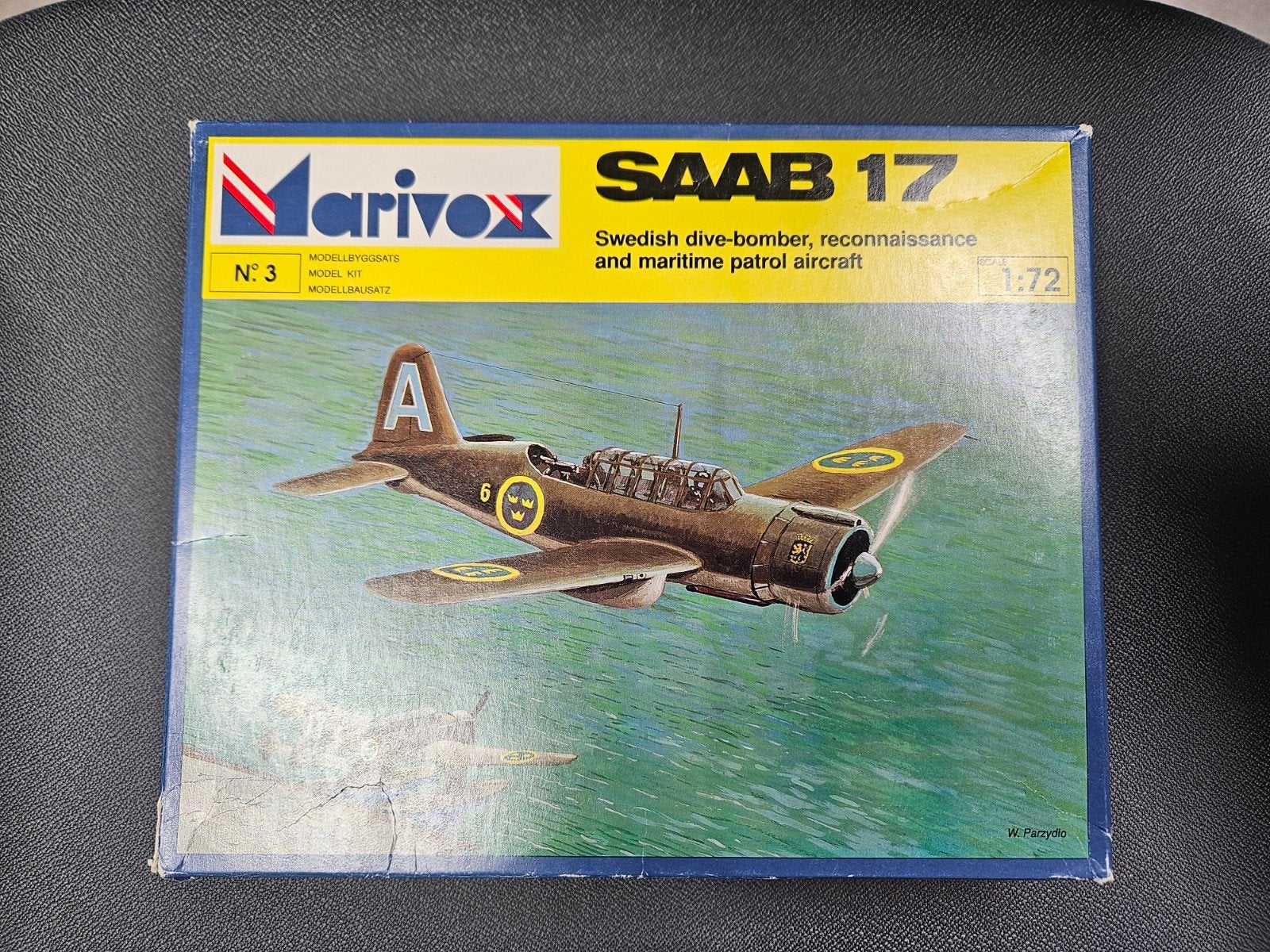 Marivox SAAB 17 1/72 bouwdoos met 2 update sets, Ophalen of Verzenden, Nieuw, 1:72 tot 1:144, Vliegtuig