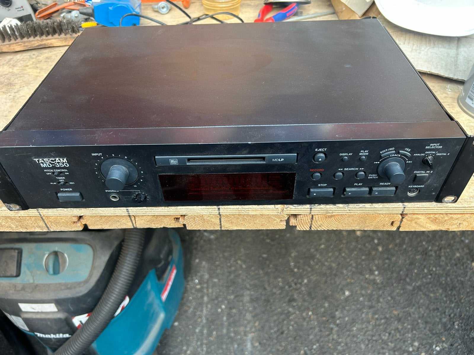 Tascam MD-350 MiniDisc Recorder/Player, Ophalen of Verzenden, Gebruikt, Audio