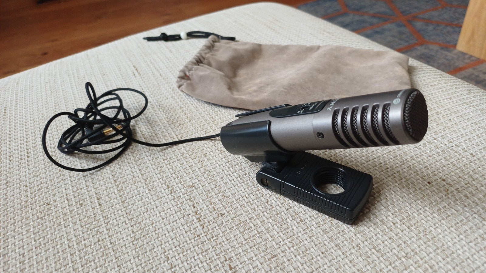 Sony ECM MS907 stereo condensator microfoon met 3.5mm jack, Ophalen of Verzenden, Zo goed als nieuw, Overige typen