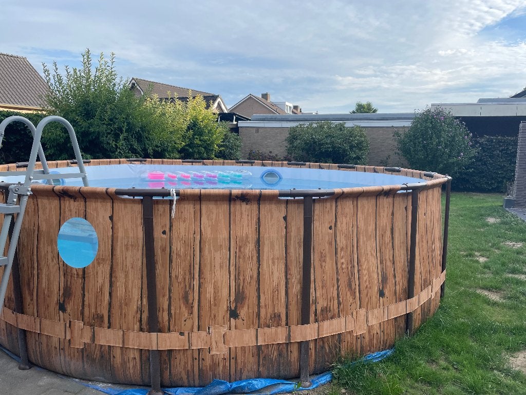 Zwembad ø488, zo goed als nieuw, twee maanden oud, Rond, 300 cm of meer, Zo goed als nieuw, Ophalen