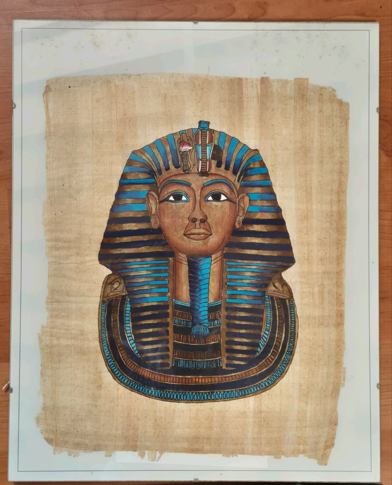Egyptische souvenirs papyrus leuke prenten, Ophalen, Minder dan 50 cm, Gebruikt, Overige typen