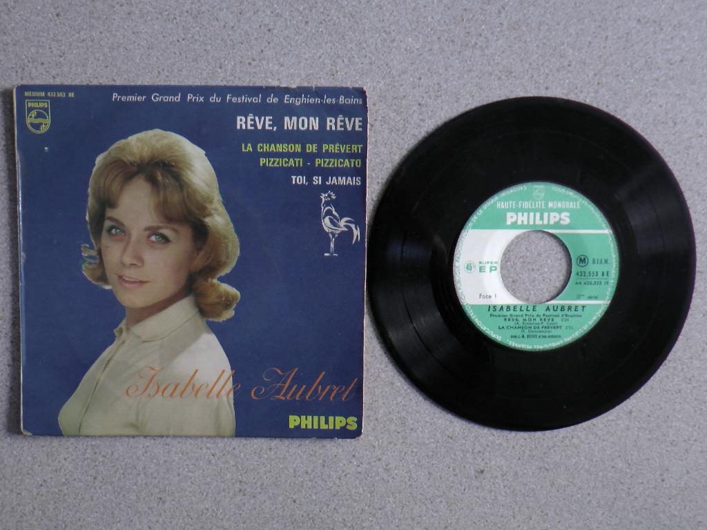 Isabelle Aubret - Reve mon reve VINYL SINGLE EP, Gebruikt, 7 inch, Pop, EP