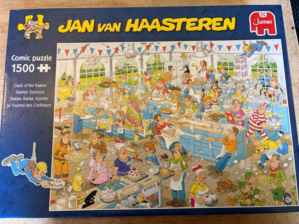 Jan van Haasteren puzzel 1500 stukjes, Ophalen of Verzenden, 500 t/m 1500 stukjes, Zo goed als nieuw