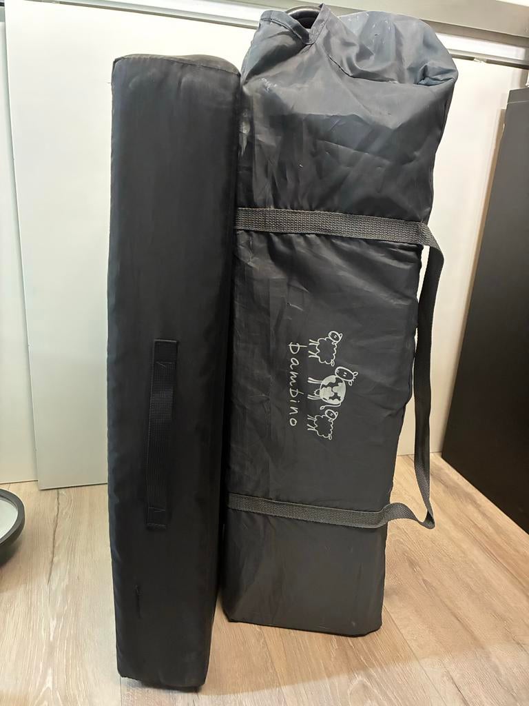 Campingbedje met matras - Bambino, Ophalen, 70 tot 85 cm, 140 tot 160 cm, Zo goed als nieuw