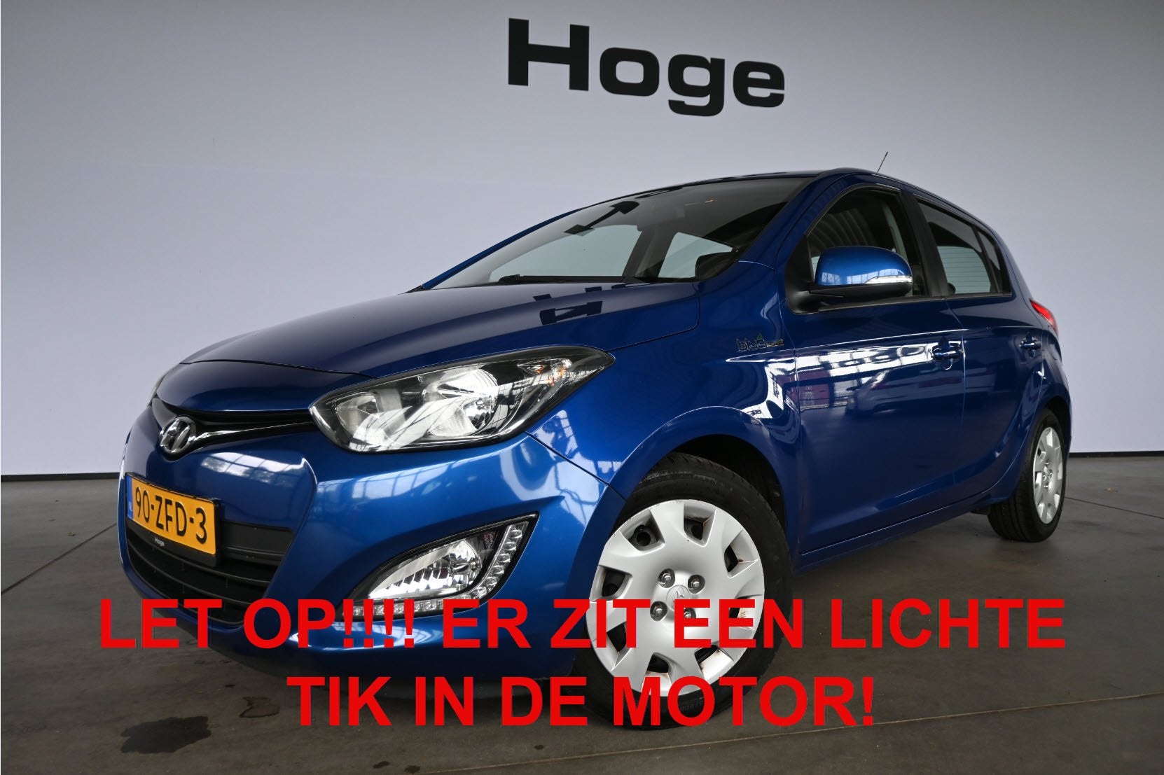 Hyundai i20 1.2i i-Motion LICHTE TIK IN MOTOR! TEKST LEZEN!, Euro 5, Gebruikt, 4 cilinders, Met garantie (alle)