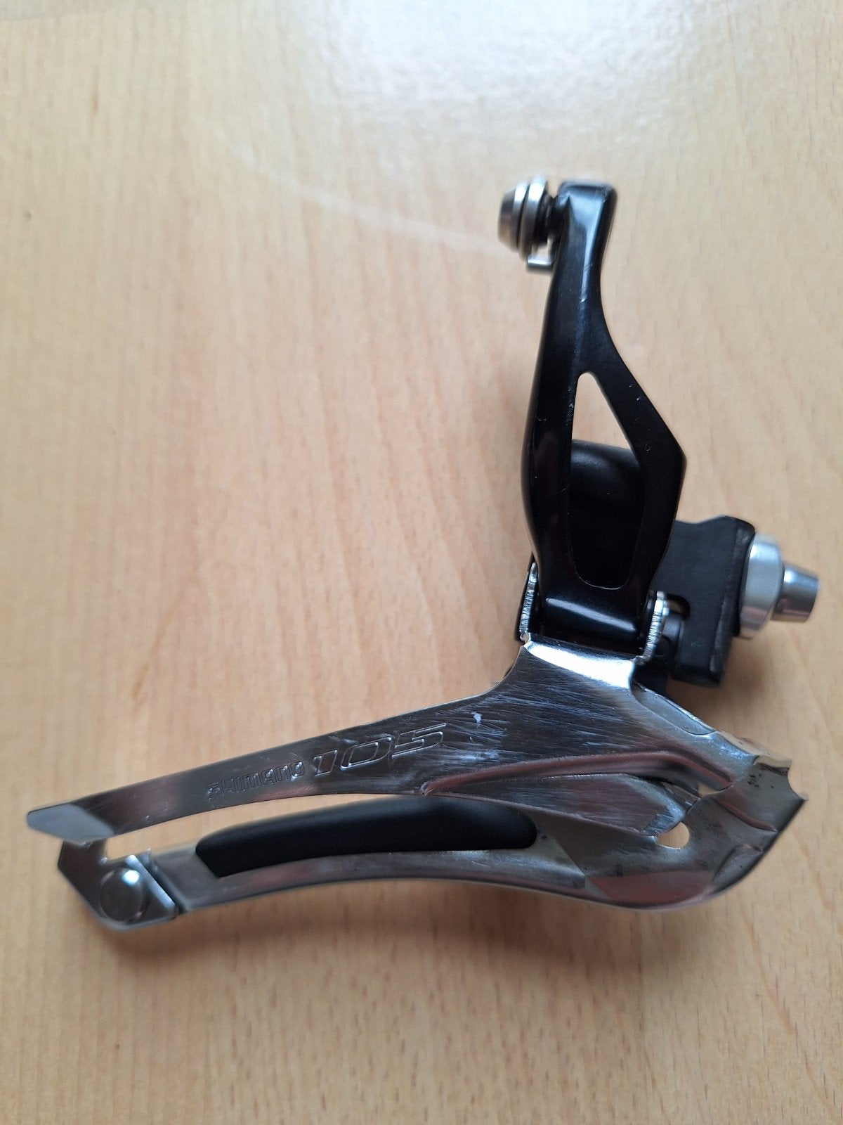 Shimano 105 Voorderailleur FD-5800, Gebruikt, Staal, Ophalen of Verzenden, Derailleur of Ketting
