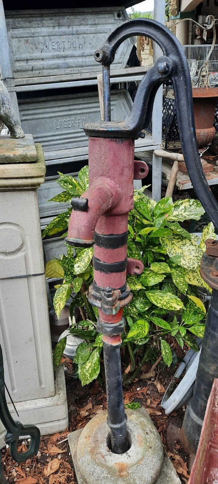 Antieke gietijzeren waterpomp - Decoratief, Tuin en Terras, Waterpompen, Ophalen, Gebruikt, Handmatig, Overige typen