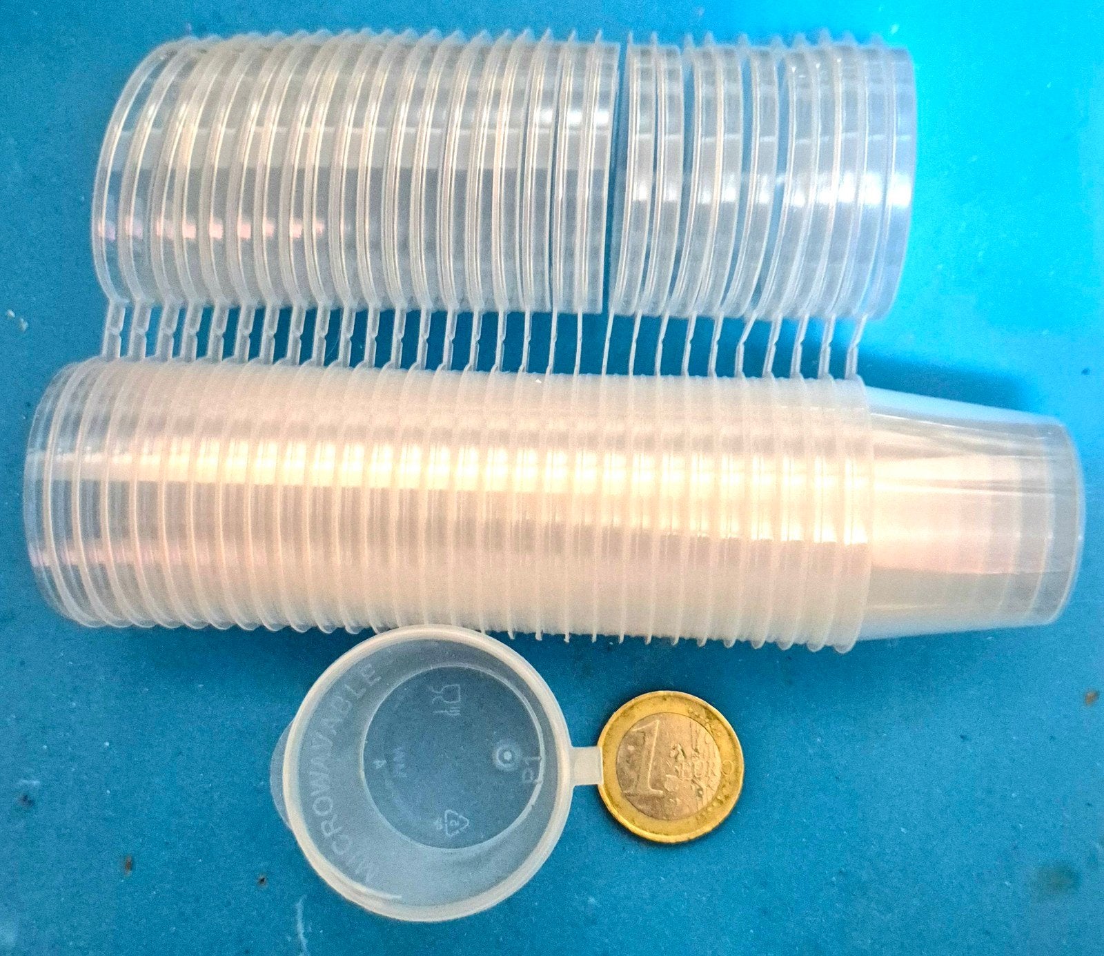 Magnetronbestendige plastic bekers/bakjes - 25 stuks, Overige typen, Kunststof, Nieuw, Ophalen of Verzenden