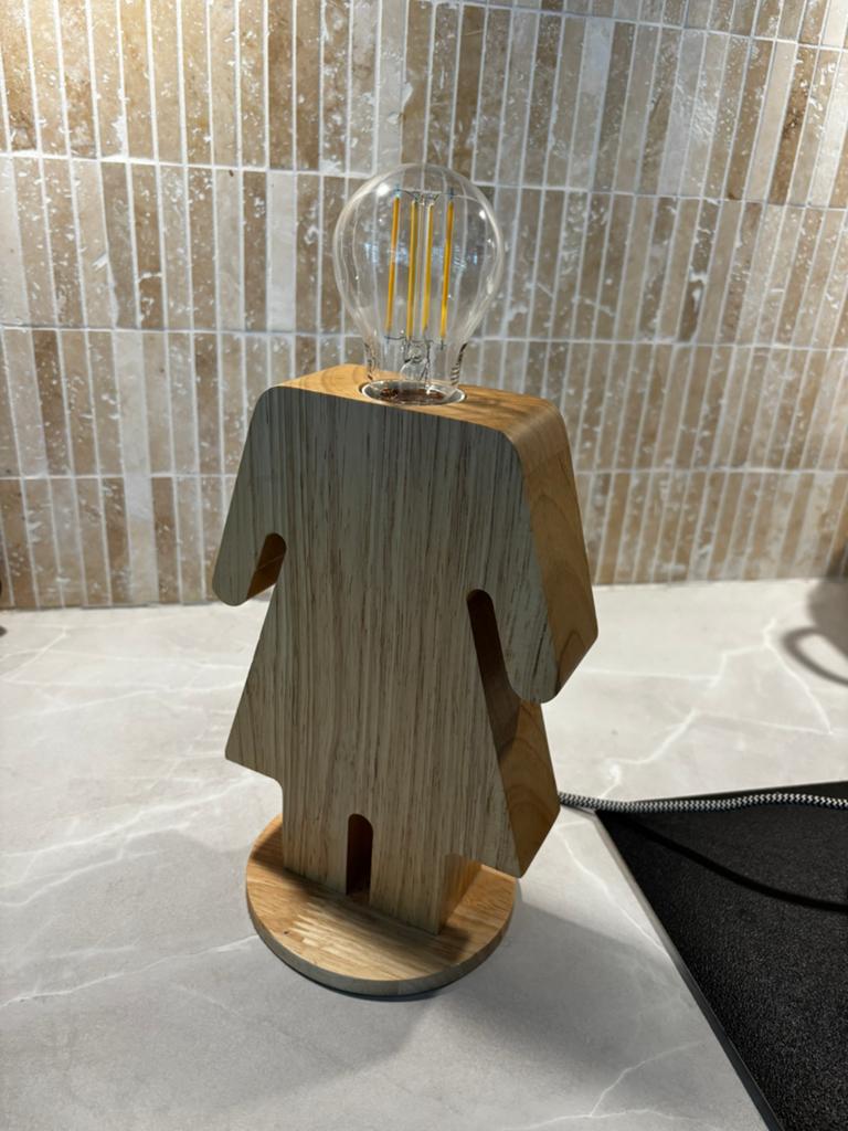 ETH Adam - Eve Lamp, Ophalen, Zo goed als nieuw, Hout, Minder dan 50 cm