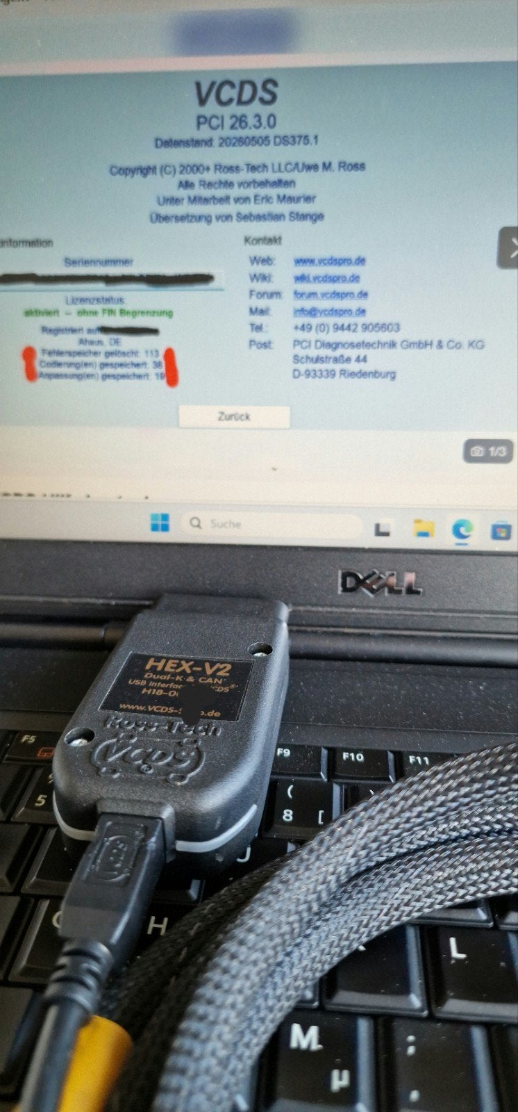 VCDS Hulp, Ophalen