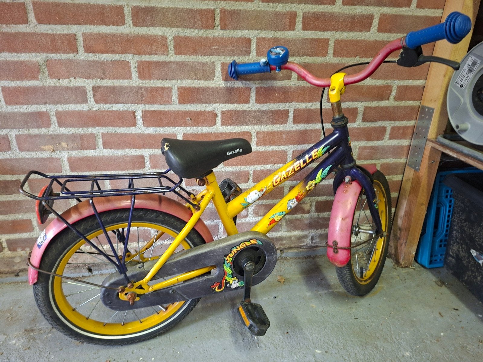Gazelle kinderfiets 16 inch, Ophalen, Terugtraprem, Gazelle, 16 tot 20 inch