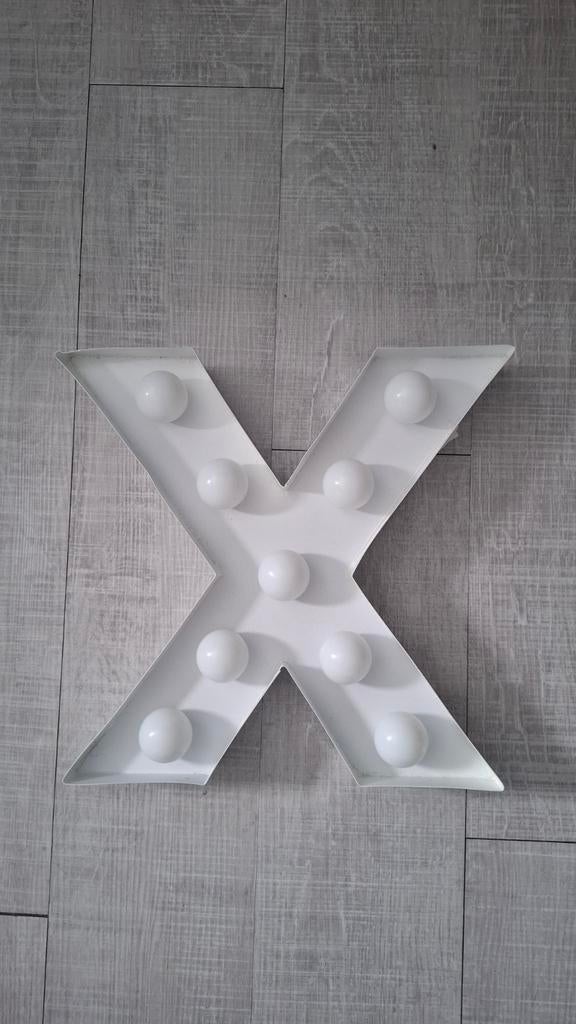 HEMA Marquee licht letter X wit, Ophalen of Verzenden, Zo goed als nieuw