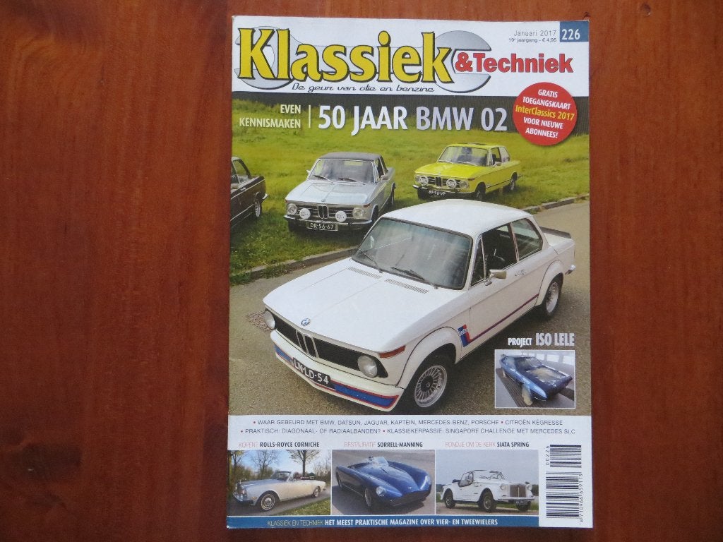 Klassiek & Techniek 226 50 jaar BMW 02, Siata Spring, Verzenden, Nieuw, BMW