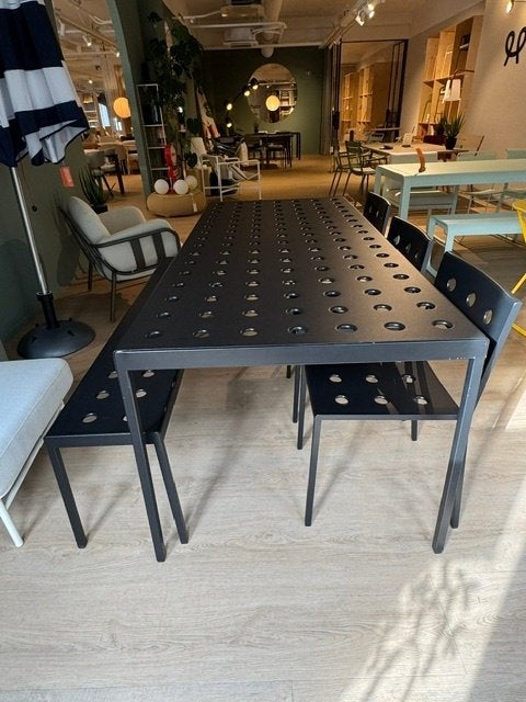 HAY Balcony tuinset – zwart gepoedercoat | Complete set, Tuin en Terras, Ophalen, Overige materialen, Bank, Zo goed als nieuw