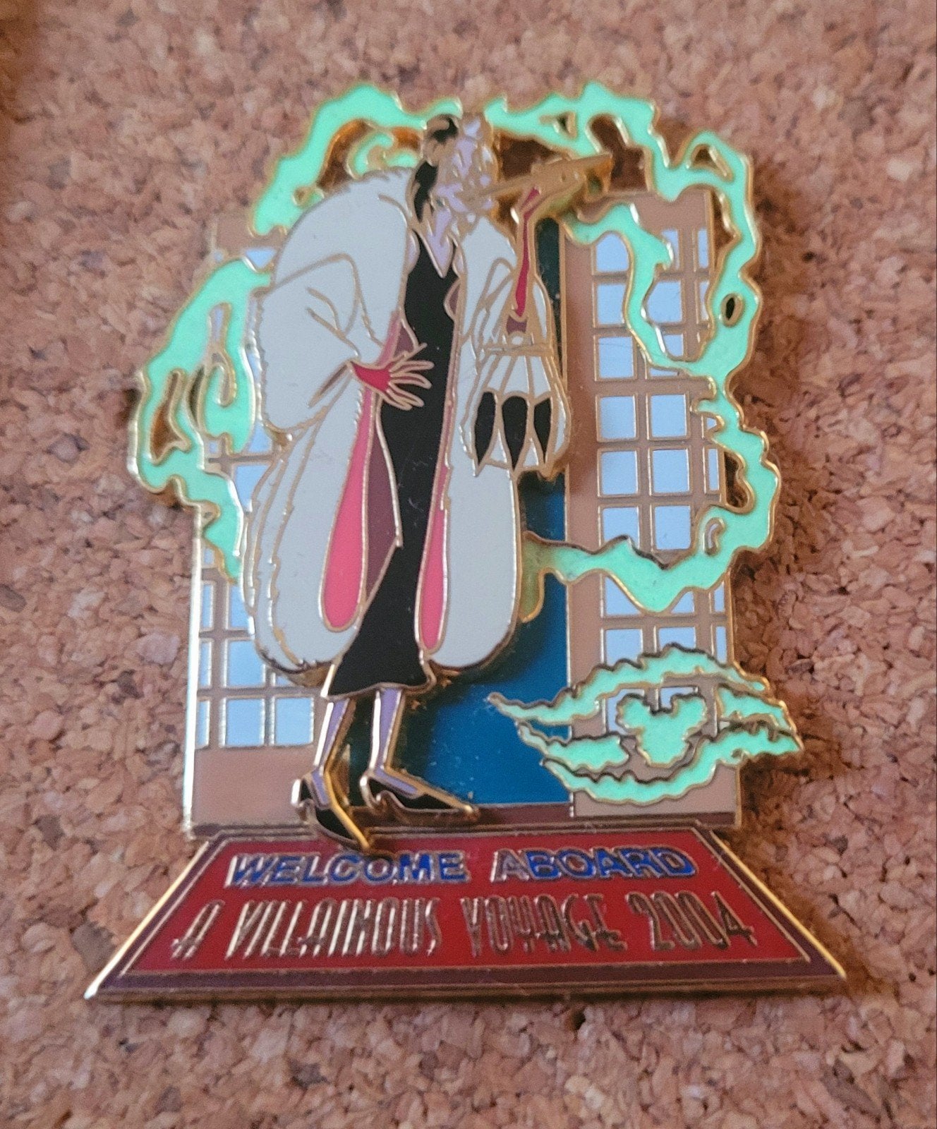 LE Disney Auctions pin Cruella 'Villainous Voyage Cruise', Verzenden, Overige figuren, Zo goed als nieuw, Overige typen