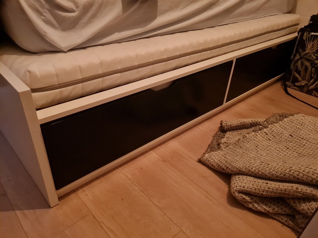 Bed Ikea, Huis en Inrichting, Slaapkamer | Bedden, Ophalen, Gebruikt, 90 cm, Eenpersoons